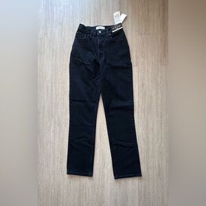 NWT A&F The 90s Straight Jean Curve Love - Sz 24 - Black